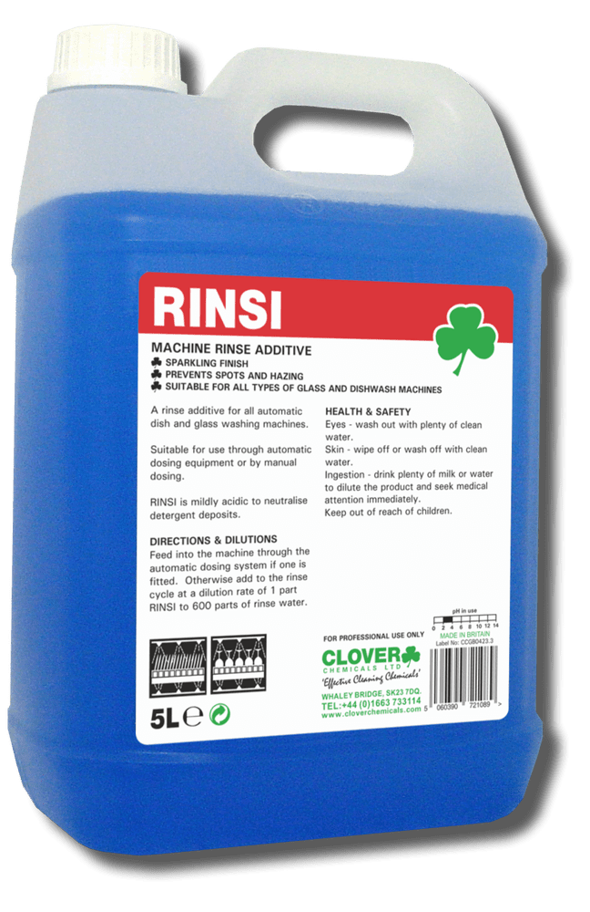 Christeyns Rinsi Machine Rinse Additive 5L Professional Rinse Aid
