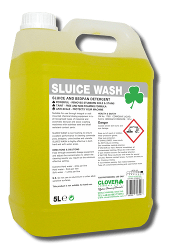 Christeyns Sluice Wash 5L - Bedpan Detergent & Cleaner (Clover)