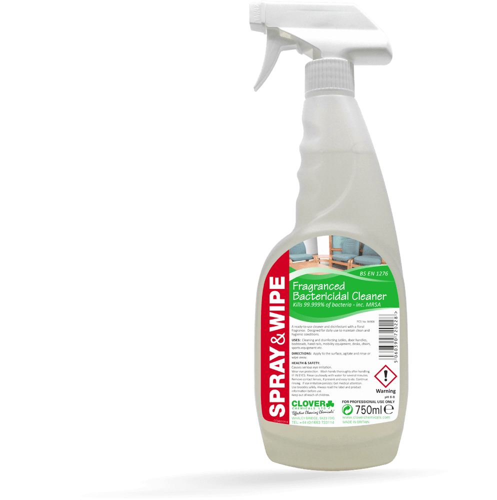 Christeyns Spray & Wipe Fragrant Cleaner and Disinfectant (Clover)