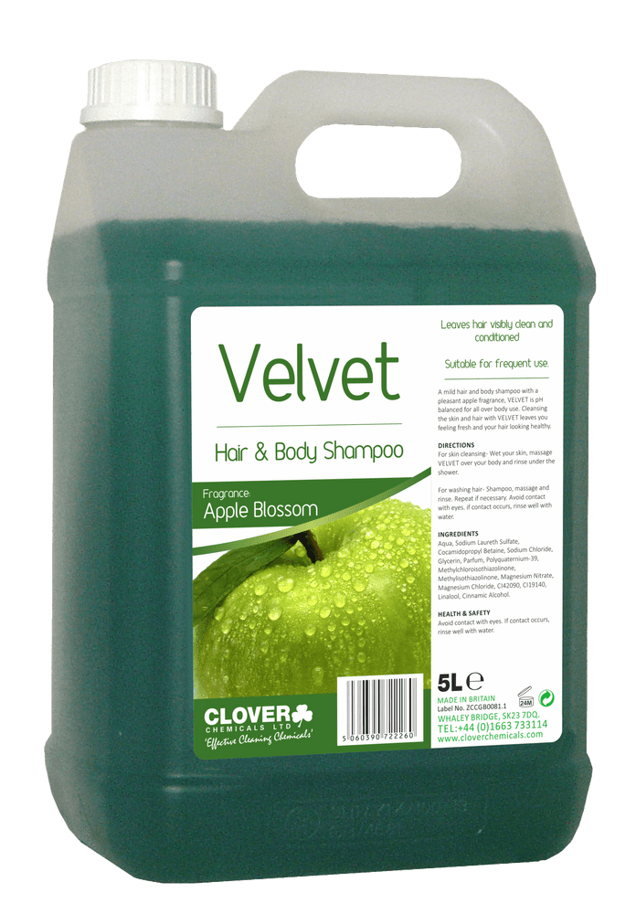 Christeyns Velvet Hair & Body Shampoo 5L Luxury Hair and Body Wash 
