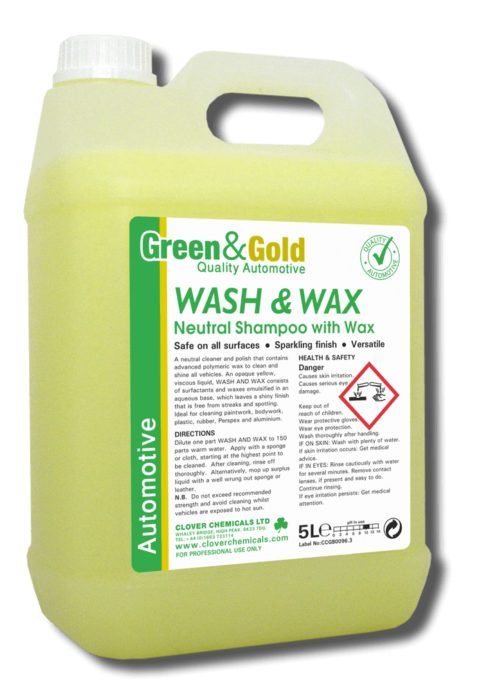 Christeyns Wash & Wax Neutral Car Shampoo with Wax 5L / 20L
