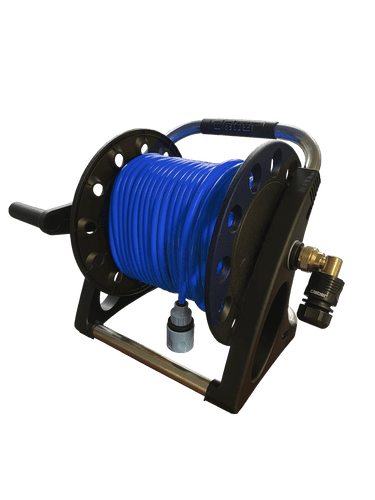 Claber® Aquapony Hose Reel & 5mm x 30m Hose Blue
