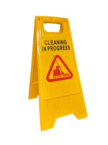 Cleaning in Progress Safety Floor Sign