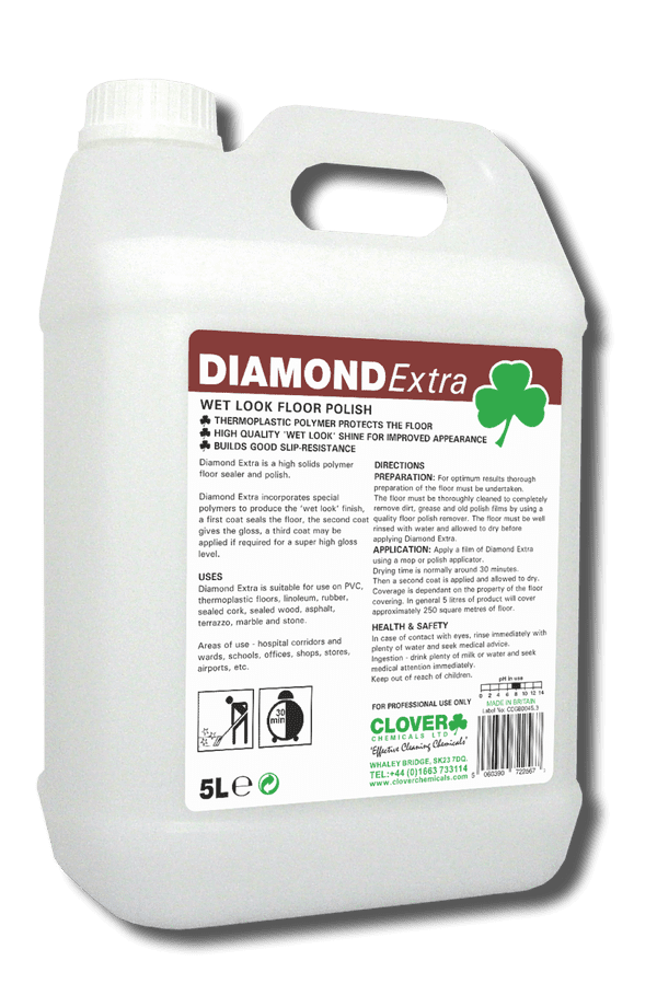 Clover Diamond Extra - 'Wet Look' Floor Polish (25%)