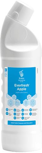 Evans Everfresh Apple Toilet and Washroom Cleaner 1L
