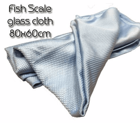 Fishscale NEW Micro glass cloth Blue 80x60cm