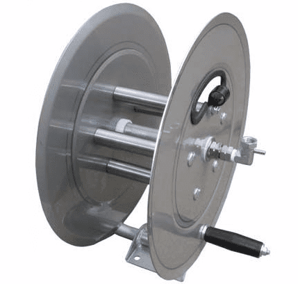 High Pressure High Temp Stainless Steel Hose Reel 150' x 3/8 inch