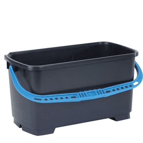 Moerman 22L Black Bucket With Turquoise Handle