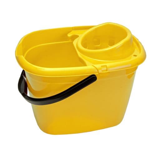 Mop Bucket Plastic Yellow 2 Gallons