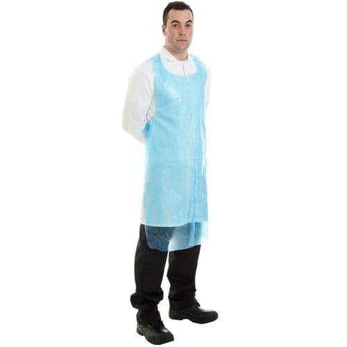 PE Apron 20 Micron Blue x 100