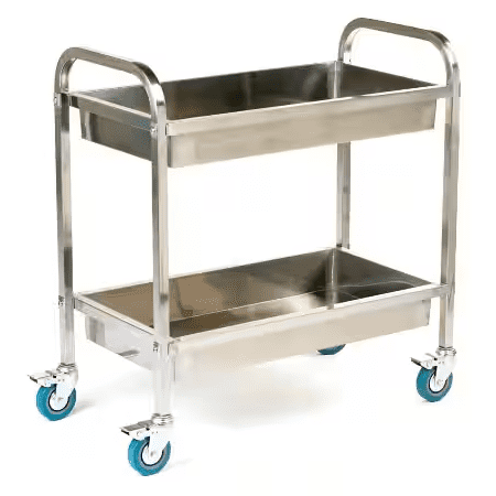 Stainless Steel Deep Tray Service Cart (Big)