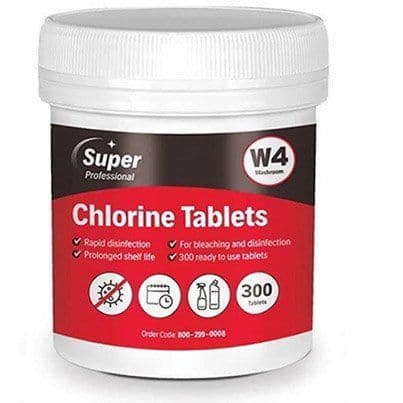 Super Chlorine Disinfectant Tablets W4 (Tub of 300)
