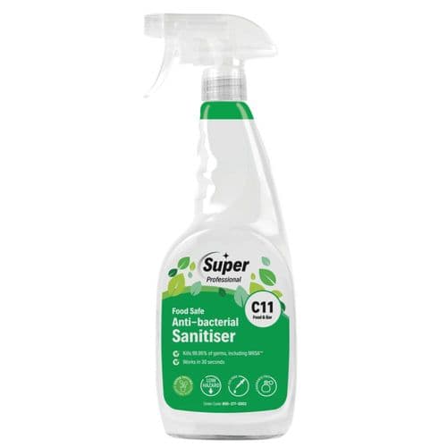 Super Food Safe Anti-Bacterial Sanitiser C11 750ml