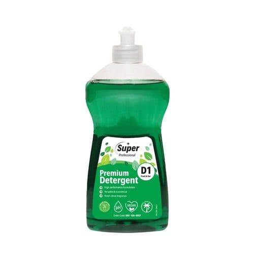 Super Premium Green Detergent Washing Up Liquid D1 500ml