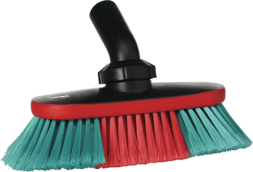 Vikan Vehicle Brush, waterfed, 250 mm, Soft/split, Black