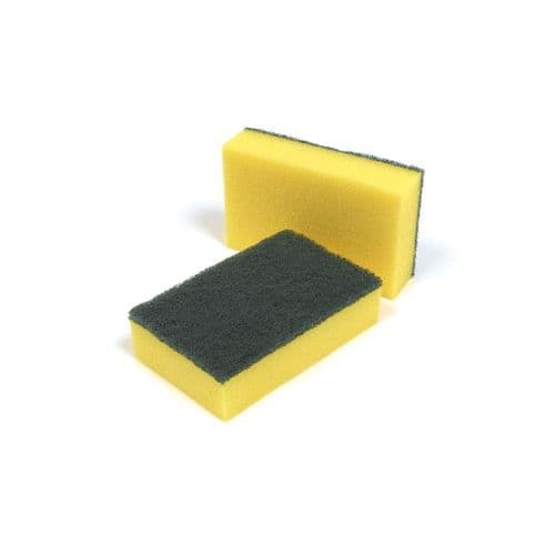 Yellow Sponge Scourer x10