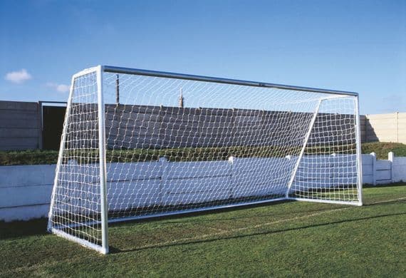 Aluminum 16'x7' youth football goal.