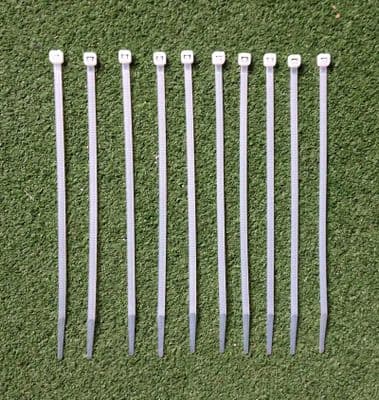 FOOTBALL GOAL NET TIES - SMALL - Pack of 10