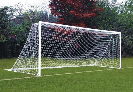 goalpost crossbar 24' x 8' (one section) - 76mm dia steel - anti-vandal goal