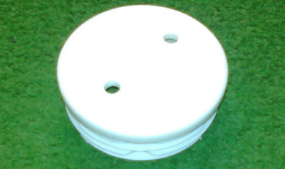 Ground Socket Cap - White Plastic for Barrier Sockets