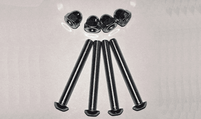 M8 SOCKET DOME SCREW AND HEX DOME NUT  50mm LONG    (pack of 4)