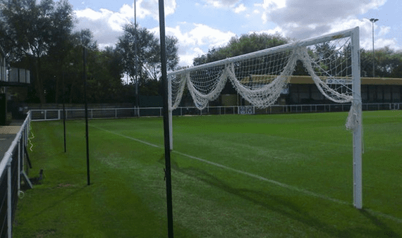 REAR STEEL STADIUM GOALPOST NET SUPPORT POSTS