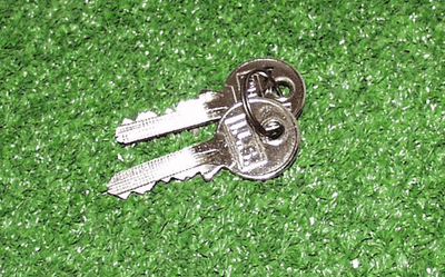 Spare set of two keys for goal post locks