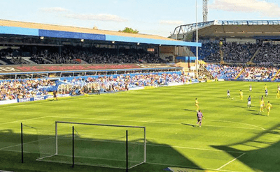 STADIUM GOAL POSTS COMPLETE PRO UEFA PACKAGE - 24 x 8