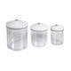 FOODSAVER 3 Piece Round Canister Set FSC003-I