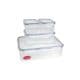 LOCK & LOCK, 4 Rectangular Containers HPL934SA