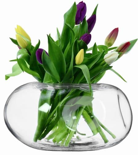 Artisan Glass Dimpled Vase 13cm