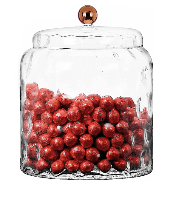 Copper Dimpled Glass Jar 25cm – Spring Gifts by Solavia