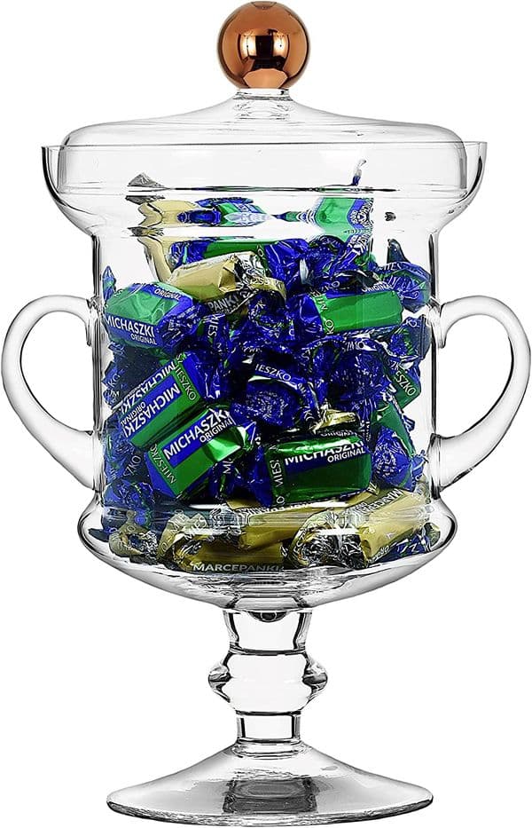 Copper Glass Trophy Jar 24.5cm – Bonbons, Apothecary style, Solavia Glassware
