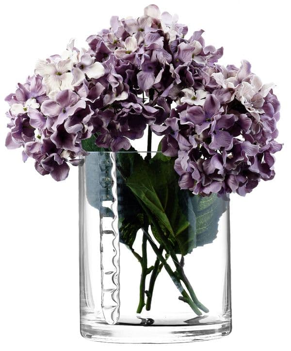 Cylinder Vase 20cm Ridge, Solavia Glassware Home Decor