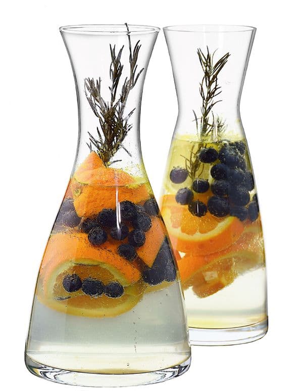 Glass Bar Carafe Set of 2, Solavia Glassware And Barware for Home