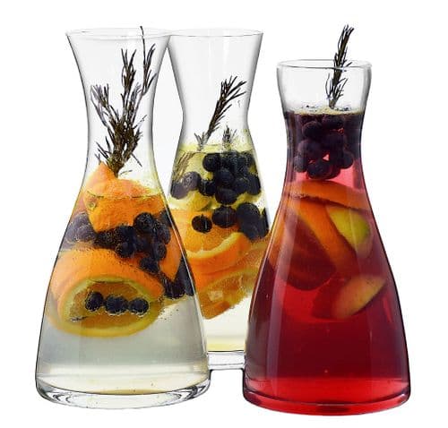 Glass Bar Carafe Set of 3