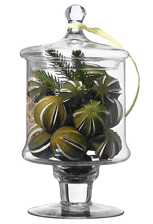Glass BonBon Jar 34cm – Housewarming and home Gifts by Solavia