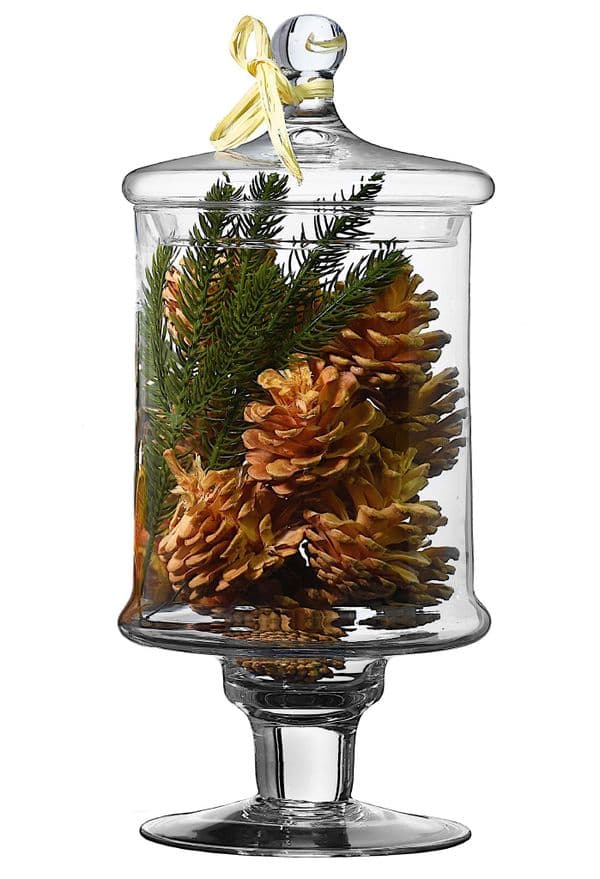 Glass BonBon Jar 34cm – Housewarming and home Gifts by Solavia