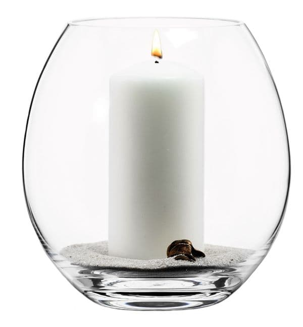 Glass Candle Holder 21cm  , Solavia Glassware Home Décor Cosy