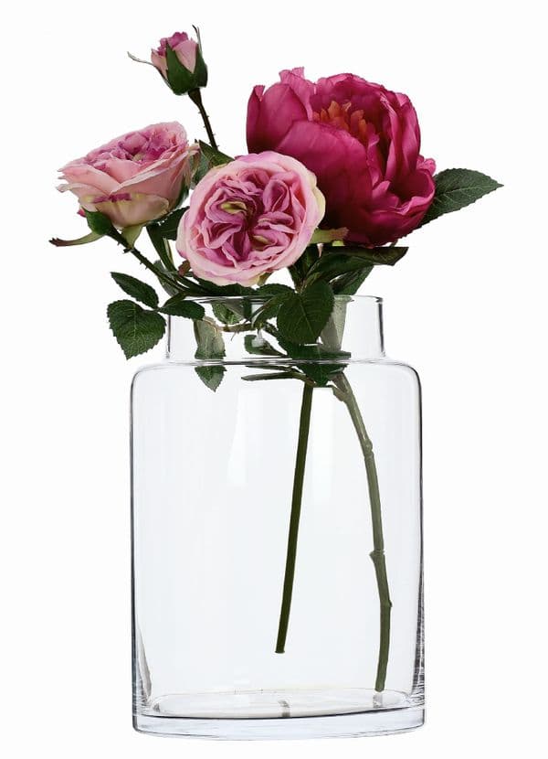 Glass Chimney Vase 23cm, Solavia Glassware