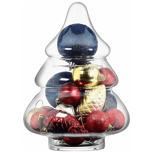 Glass Christmas Tree Jar 25cm