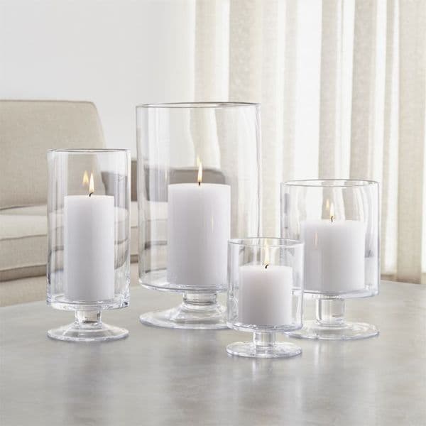 Glass Cylinder Candle Holder Set of 3   – Housewarming Gifts by Solavia
