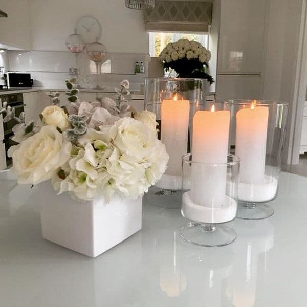 Glass Cylinder Candle Holder Set of 3   – Housewarming Gifts by Solavia

