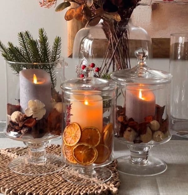 Glass Cylinder Candle Holder Set of 3   – Housewarming Gifts by Solavia
