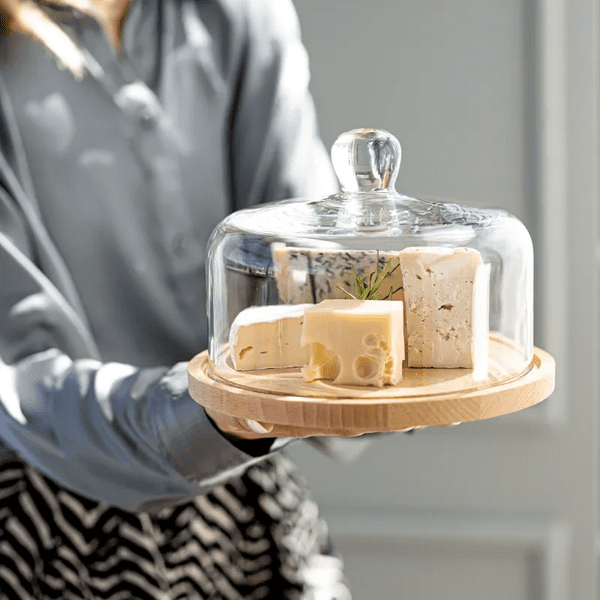 Glass Dome Cover H16cm , Solavia Glassware Cheese Covers