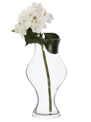 Glass Flower Curvy Vase 35cm