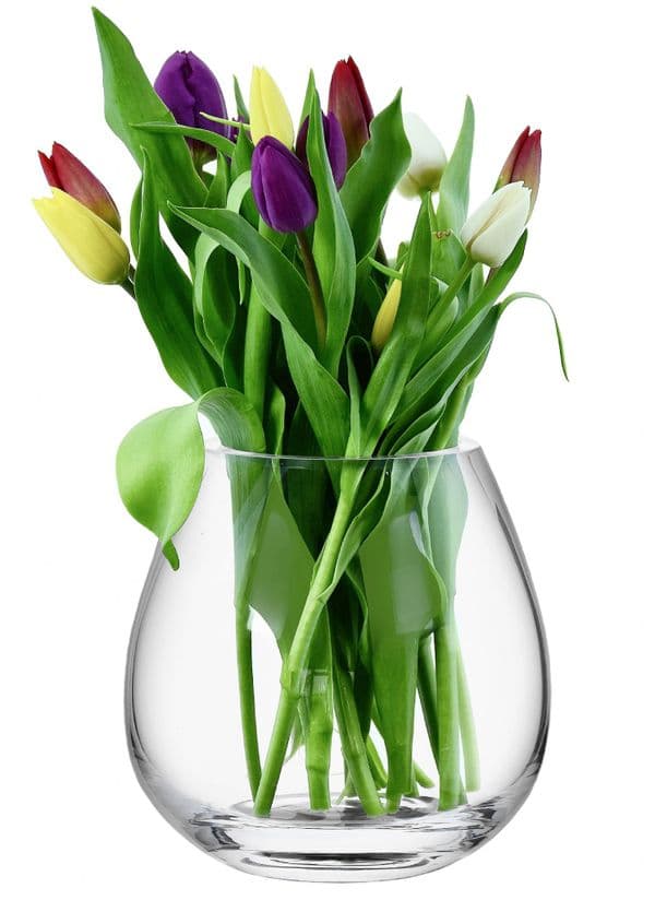 Glass Flower Vase Robin 18cm, Solavia Glassware Flower Décor