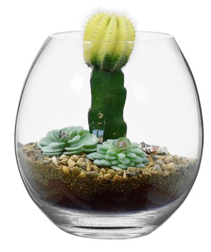 Glass Planter Bowl 21cm