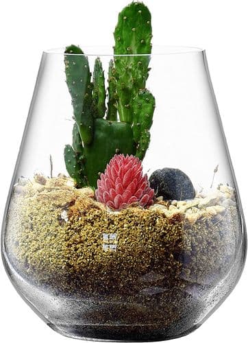 Glass Planter Vase 16cm