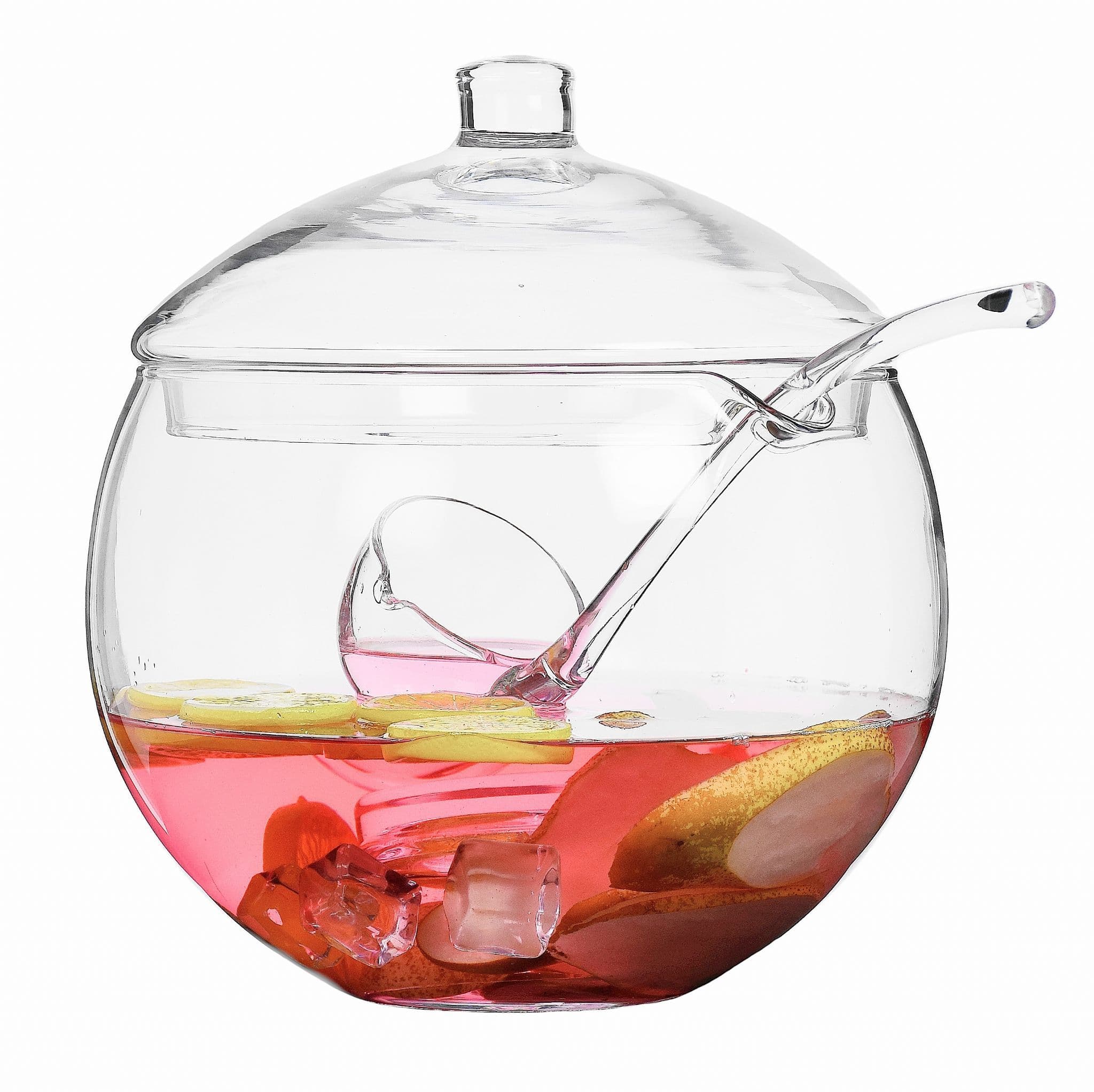 Glass Punch Bowl & Ladle 4.5L, Solavia Glassware party pieces